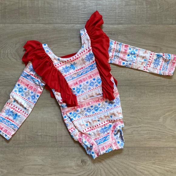 BusyBodLeo - size 5 - Christmas holiday themed - Picture 1 of 2